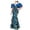 CL4, variant on Women's African Print Dress Floor Length Short Puff Sleeved Mermaid Dresses Evening Long Dress