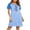 A-baby Blue-dog, variant on Ekouaer Womens Nightgown Short Sleeve Night Dress Printed Sleepwear Soft Sleep Shirt