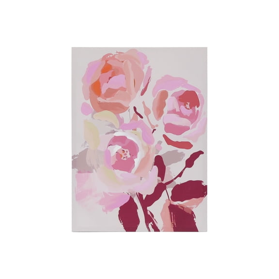 Ashland Pink Flower Wall Art , Summer Home Decor