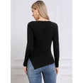 thumbnail image 3 of DARING DIVA Stylish Boat Neck Pullover Fall Winter Sweater XS Black, 3 of 6