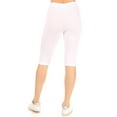 thumbnail image 3 of Women's High Waist Casual Solid Slim Running Yoga Capri Leggings Pants S-3XL (Pack of 2), 3 of 5