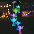 thumbnail image 2 of Campanas de viento de ángel para exteriores, campanas de viento solares, luces de ángel, regalos para mujeres, regalo del día de San Valentín, decoración interior al aire libre, 2 of 5