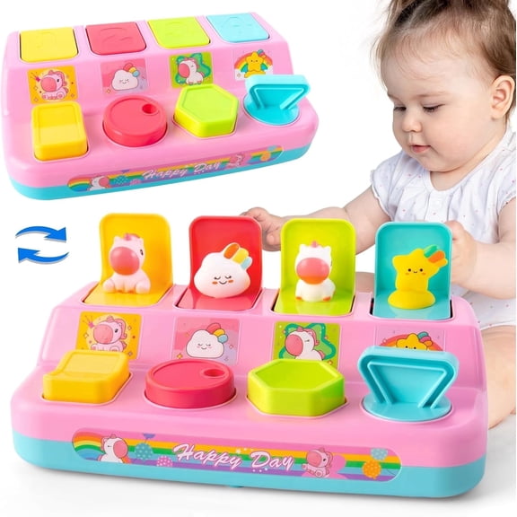 Toddler Toys for 1-3 Boy Girls, Interactive Fine Motor Skill Learning Toys for Girls Ages 1 2 3 Birthday Gifts