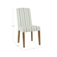 thumbnail image 5 of HomePop 38.75" Traditional Fabric Parsons Dining Chairs in Blue (Set of 2), 5 of 11