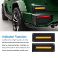 thumbnail image 4 of Tail Light Assembly, Reliable Versatile Rear Tail Light 1 Pair  for G-Class W463 Pre-Facelift 1991 To 2018 Red,Smoked Black, 4 of 7