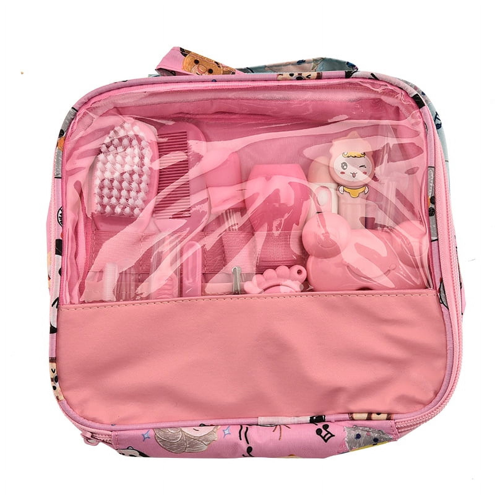 Kit De Soins Bébé 13 Pièces – Trousse Complète Nouveau-Né Avec Coupe-Ongles, Thermomètre, Aspirateur Nasal, Brosse à Dents De Doigt – Cadeau Idéal Fille & Garçon