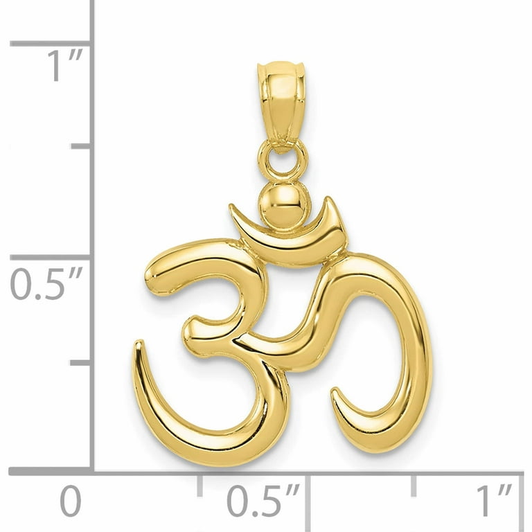 10k Polished 24 x 17.5mm Om Symbol Pendant 10k Polished 24 x 17.5mm Om Symbol Pendant