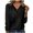 Black, variant on Oalirro Polyester Long Sleeve Shirts for Women V Neck Solid Women Dressy Blouses Tops Casual Long Sleeve