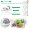 thumbnail image 2 of Lettuce Keeper for Fridge(3 Pack)- 4.5L Vegetable Storage Containers for Refrigerator with Drain Tray Keep Fresh for Veggies and Salad, 2 of 5