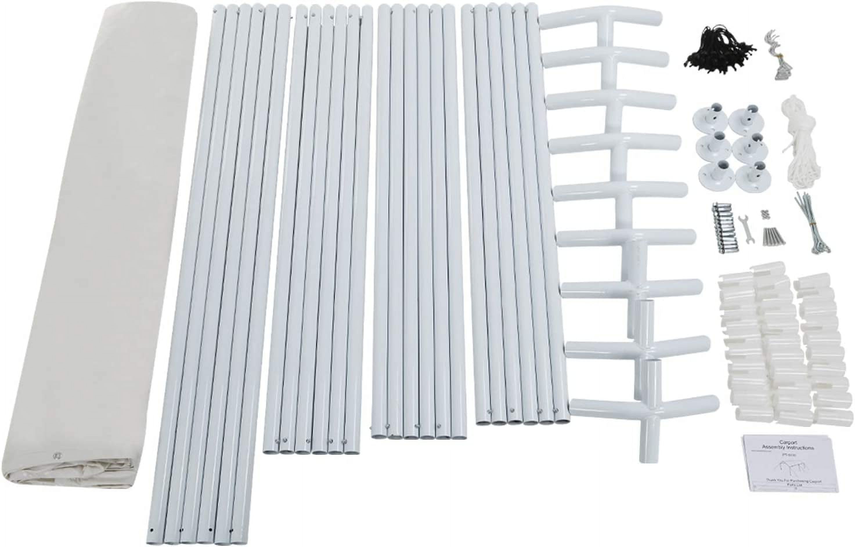 CL.HPAHKL Carport Canopy 10x20 Metal Outdoor Car Port with Cover, Portable RV Carport Kit Car Tent Garage for Party Wedding Garden Storage
