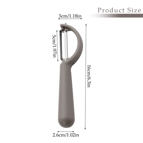 P-Type Stainless Steel Vegetable Peeler, Random Color Ergonomic Fruit Potato Peeler For Kitchen
