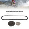 thumbnail image 3 of Sprocket Chain Link Kit, Drive Chain Sprocket Kit Bike Accessory Easy To Install Stable Steel  for Mini Bike, 3 of 7