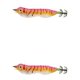 thumbnail image 2 of Greeniant Jigs de calamar Camarones de brillante con anzuelos Señuelo de pesca Acero de alto carbono Reutilizable Cebo resistente al desgaste Rojo 2Conjunto, 2 of 6