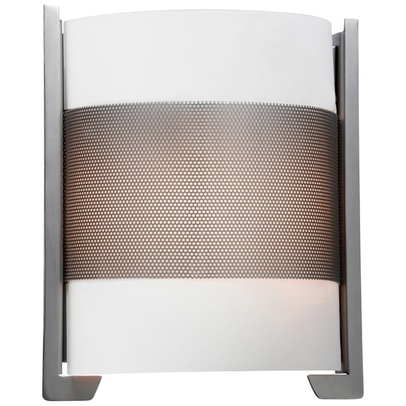 20739-BS/OPL Access Lighting Iron-Wall Sconce in Transitional Style-10 Inches Wide by 11.75 Inches Tall-Brushed Steel Finish-Incandescent Lamping Type