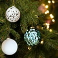 thumbnail image 4 of 22-Piece White Christmas Ornaments Collection, Shatterproof Plastic Xmas Tree Balls and Assorted Shapes for Holiday Decorating, Festive Home Accents, 4 of 6