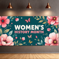 thumbnail image 6 of Women's History Month Floral Celebration Stars Background Backdrop Banner Decorations Photography Props Party Supplies Events Display, 6 of 7