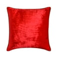 thumbnail image 1 of The HomeCentric Housses de Coussins Décoratives Rouges, Lot de 2, 14x14 Pouces (35x35 cm), Coussins Décoratifs en Velours pour Sofa, Motif Uni Style Moderne Pâques - Rouge Scintillant, 1 of 5