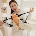 thumbnail image 6 of Funny Cartoon Insect Plush Backpack Stuffed Bee Ladybug Plush Backpack Soft Animal Adjustable Shoulder Strap Bag, 6 of 7
