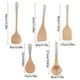 thumbnail image 2 of Cucharas de madera para cocinar utensilios de cocina de madera y soporte para utensilios, espátula que incluye cuchara, espátula y cuchara ranurada de mango largo, 2 of 2