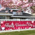 thumbnail image 2 of Dienrx Valentine's Day Yard Banner for Outdoor Indoor Party Decoration, Washable Festive Background Cloth for Wall Garage Door Decor, 2 of 5