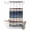 Blue, Grey, Tan, variant on No Hook Shower Curtain, Vintage Blue Brown Striped Shower Curtains for Bathroom with See Through Top Window, Farmhouse Stripes Abstract Art Waterproof & Washable Bath Curtain Small Stall 36"x78"