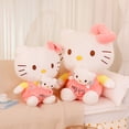thumbnail image 2 of Tamaño grande lindo gato de peluche Kt gato de juguete dormir con almohada regalo Hola KT muñeca juguetes de dibujos animados gatito peluche juguete, 2 of 3