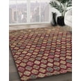 thumbnail image 2 of Ahgly Company Indoor Square Abstract Saffron Red Abstract Area Rugs, 8' Square, 2 of 6