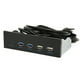thumbnail image 1 of Panelón de control multifunció de PC, USB3.0 USB2.0 TUPO C METAL DURADERA 5 Interfaces Enchufe y reproduce el Tablero de Medios de 10 Gbps para escritorio, 1 of 7