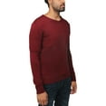 thumbnail image 3 of X RAY JEANS Mens V-Neck Honeycomb Knit Sweater, Burgundy, S, 3 of 5