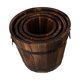 thumbnail image 5 of Juego de 4 macetas de madera para plantas, ideales para oficina, dormitorio, interiores y exteriores. Boca plana, 5 of 8