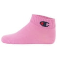 thumbnail image 3 of Champion Children's Socks, 6-Pack - Quarter, Logo, Solid Colour Pink/Weiß/Blau 27-30, 3 of 7