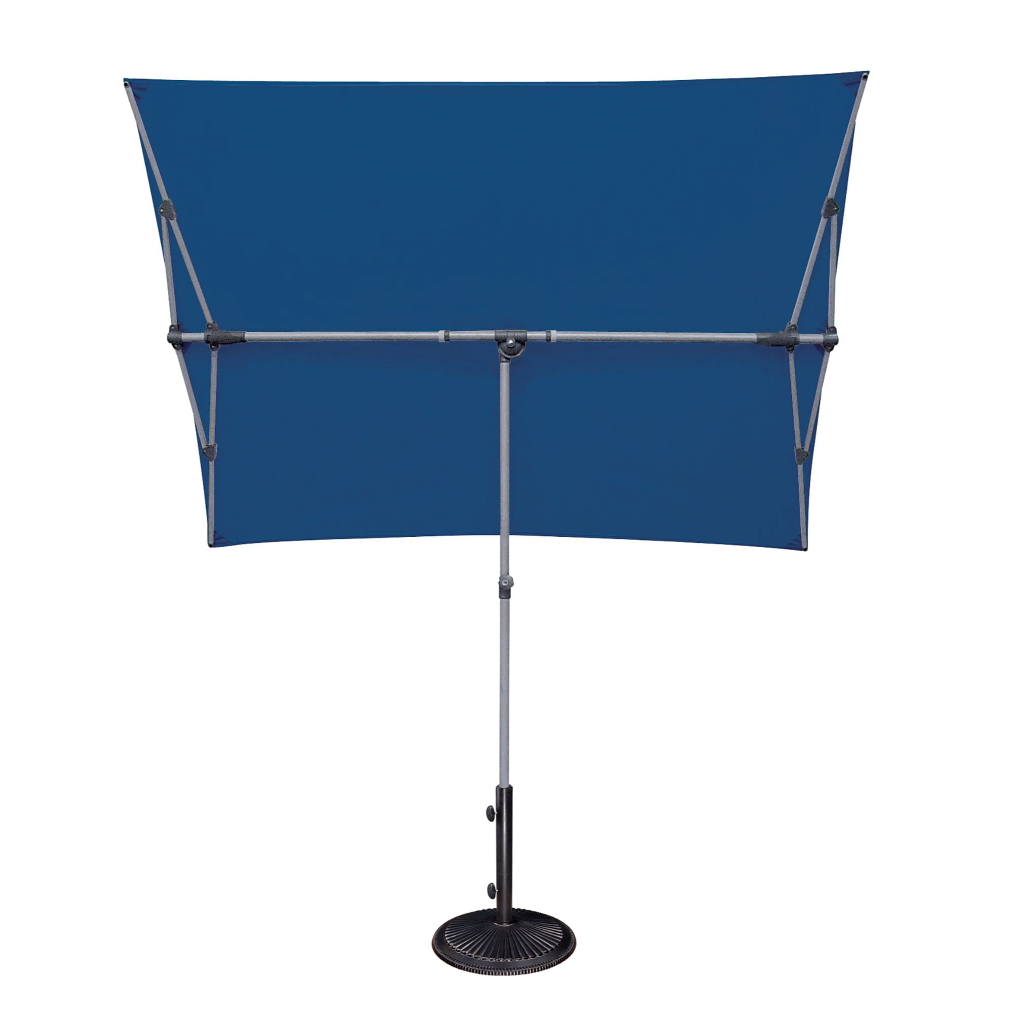 SimplyShade 6.75' Outdoor Patio Rectangle Balcony Umbrella, Ocean Blue