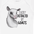 thumbnail image 4 of Inktastic Easily Distracted by Goats Cute Goat Boys or Girls Baby Bodysuit, 4 of 5