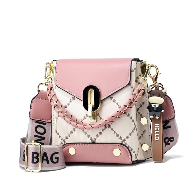 Bandolera Xiaoyu Small para mujer, a la moda, rosa