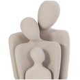thumbnail image 4 of 10", 8", 5"H Cream Ceramic Nesting Family People Sculpture, by DecMode (3 Count), 4 of 13