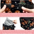 thumbnail image 4 of Gingerbread Man Foldable Car Garbage Can with Lid - Leak-proof Mini Trash Can, Hanging Storage Bag for Auto, 4 of 6