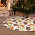 thumbnail image 6 of Lsque Thanksgiving Turkey Print Christmas Tree Skirt, Tree Skirt with Ties or Velcro, Perfect for Holiday Decorations, Halloween, and New Year-30", 6 of 7