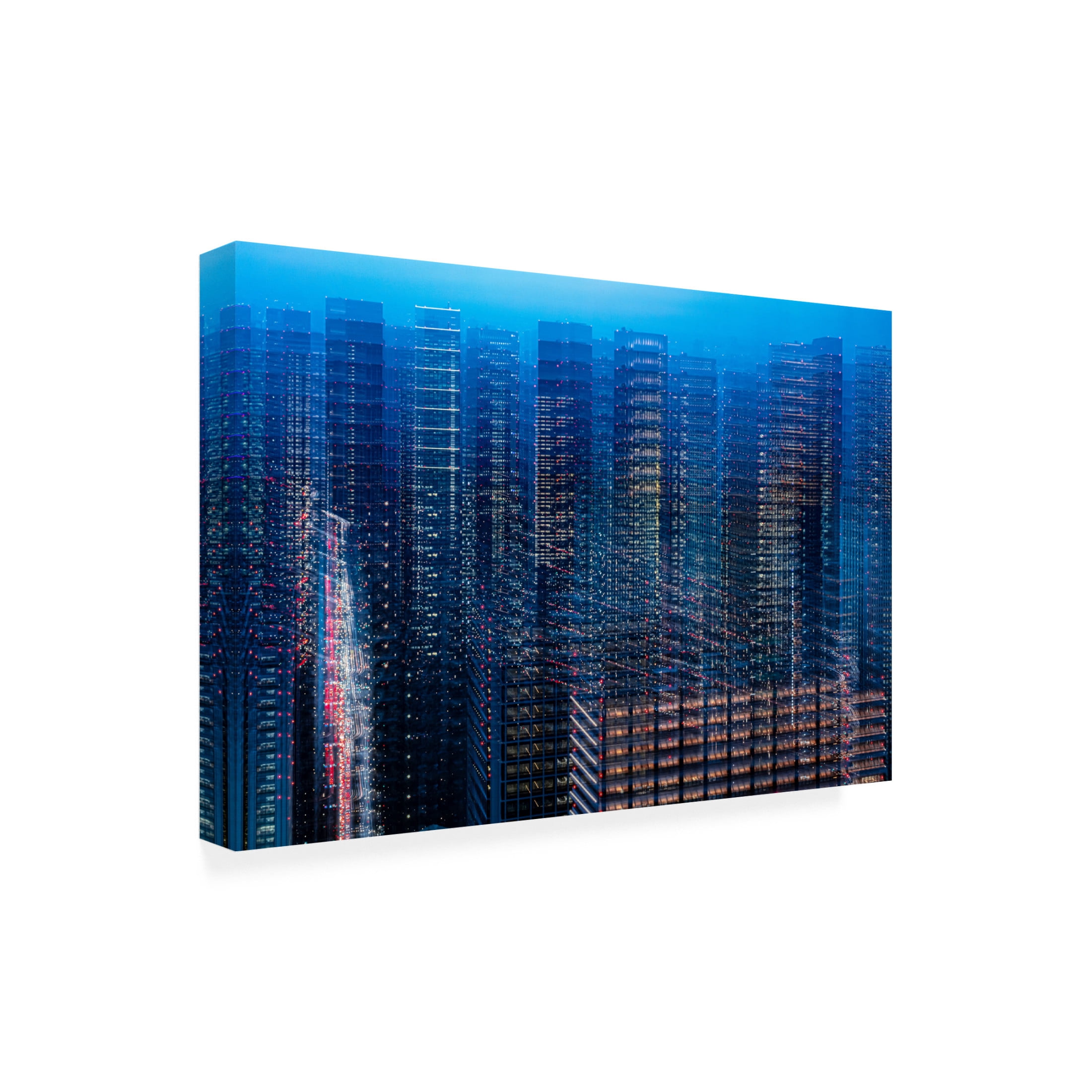 Trademark Fine Art Sasaki Makoto Tokyo Layers Canvas Wall Art