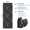 thumbnail image 2 of Black White Gothic Moon Flower Card Pattern Hot Yoga Mat Towel Non Slip for Hot Yoga - Quick-Drying Yoga Mat Cover with 4 Corner Pockets with Travel Bag - Hot Yoga Towel Non Slip 70"x26", 2 of 6