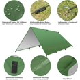 thumbnail image 6 of Ledeak Hammock Rain Fly Tent Tarp, 3m x 3m Camping Tent Tarp Shelter Portable Lightweight Sunshade Waterproof Snowproof Windproof Camping Gazebo Picnic Mat, Camping Tarp for Yard Outdoor Beach, 6 of 7
