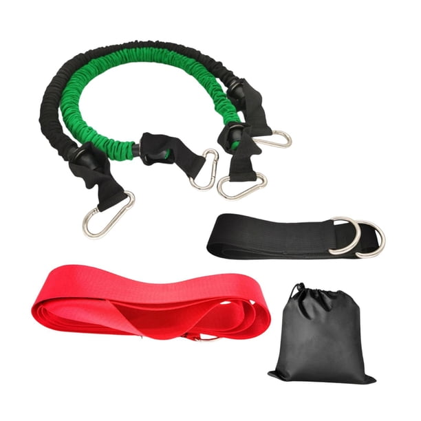 Bolsa de transporte para kit de entrenamiento de resistencia en casa, accesorios de gimnasio de alta capacidad de carga Rojo 70 libras