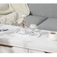 thumbnail image 4 of Encimera ovalada en resina decorativa, almacenaje para WC, almacenaje para baño, joyero para guardar velas, jabón, Decoración ideal - Mármol blanco, 4 of 5