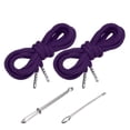 thumbnail image 1 of Cuerdas de Cordón de 51 Pulgadas Uxcell, 2pcs Cuerdas de Reemplazo con 2pcs Enhebradores Fáciles para Pantalones Cortos, Chaquetas, Abrigos, Pantalones de Chándal, Sudaderas, Púrpura Profundo, 1 of 6