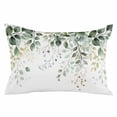 thumbnail image 2 of Eucalyptus Leaf King Size Pillow Cover, Pillowcase Protectors with Zipper, Breathable Decorative Throw Pillow Case Cover, Weeping Green Botanical Summer Pillow Shams for Couch Sofa 20x36Inch, 2 of 8