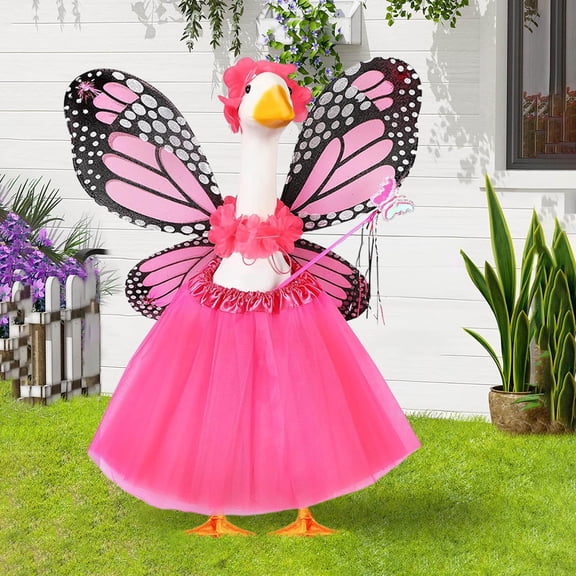 Porch Goose Outfits Funny Goose Outfit, Porch Goose Spring Outfits, Summer Goose Outfits for Porch Goose for 23 In Outdoor Garden Yard Patio Statue