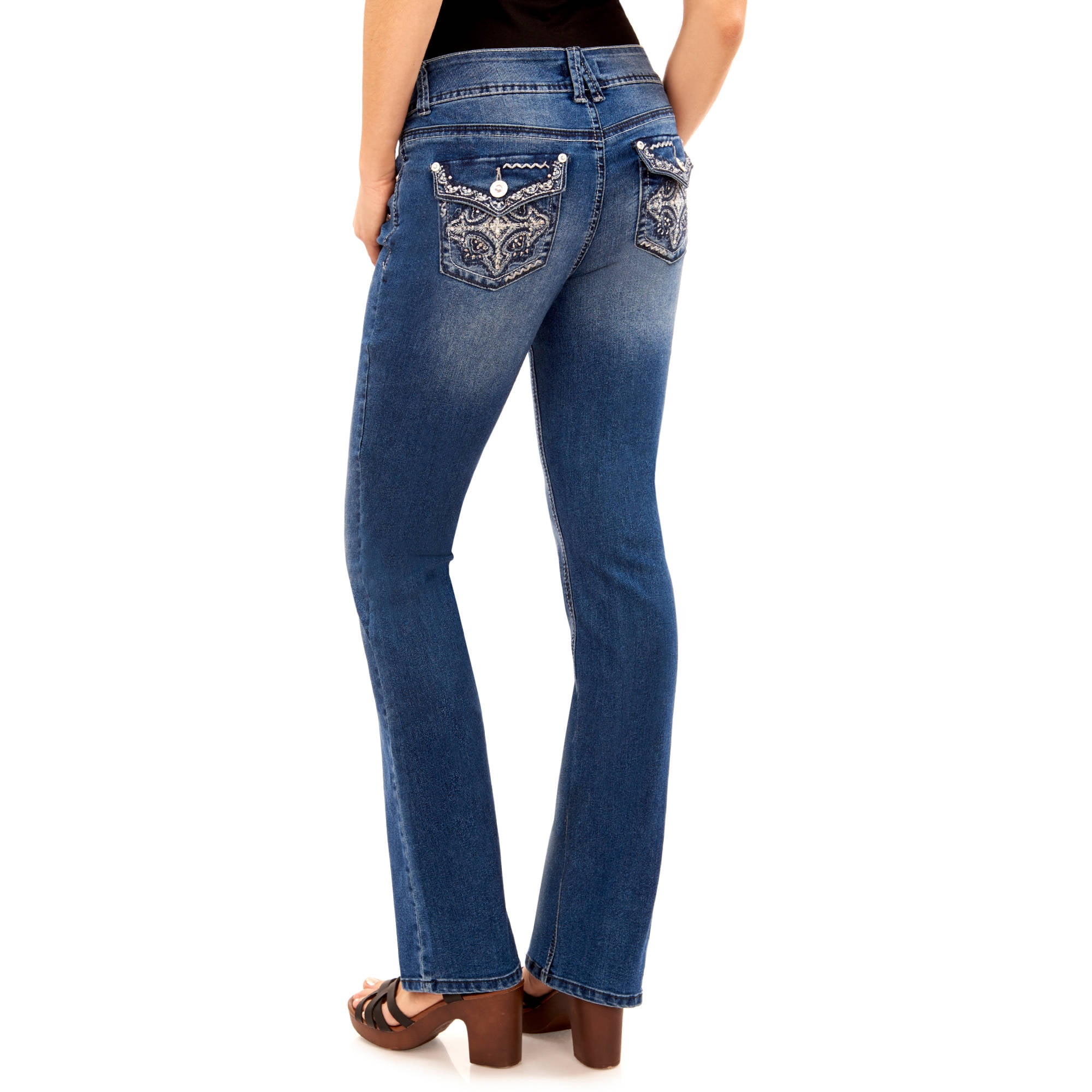 Women's Embellished Pocket Bootcut Jean