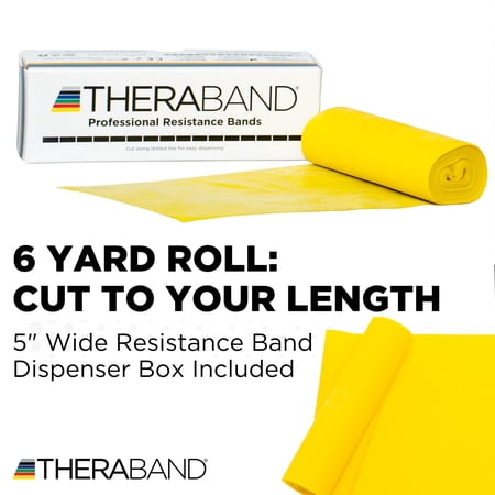セラバンド 黄色 イエロー シン 合計5.5m 6ヤード トレーニングチューブ リハビリバンド 標準サイズ TheraBand