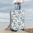 thumbnail image 7 of Hirioo Vintage Blue Floral for Elasticity Suitcase Cover (No luggage Included) Durable Luggage Protector Fits 18-32 Inch Luggage-Medium, 7 of 7