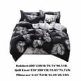 thumbnail image 3 of weibbin 150*200cm Bed Four Piece Set - Fashion Four Piece Quilt Sheet Quilt Cover Pillowcase Combination Soft Microfiber, Lightweight, Warm, Breathable Machine Washable, 3 of 8