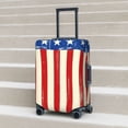 thumbnail image 6 of Susaid America Flags2 Print Elastic Washable Suitcase Cover with Hidden Zipper, Fits 18-32 Inch Luggage for Protection During Travel-Small, 6 of 7